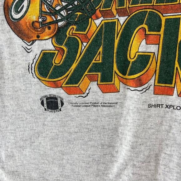 Vintage 1994 Green Bay Packers Sackers‎ TShirt Size Large Delta - Picture 7 of 9